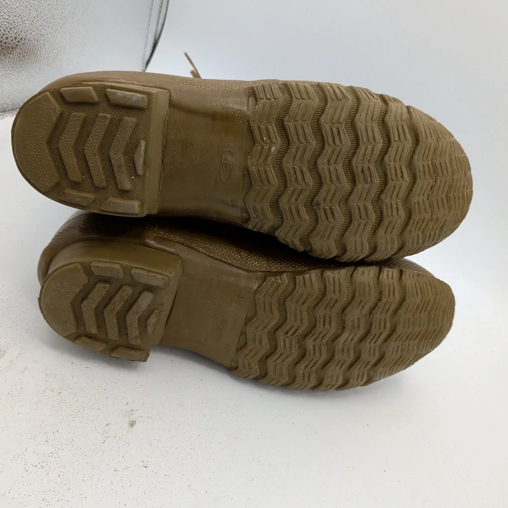 Converse Insulated Rubber Hunting Boots Brown Lace Up Waterproof Mens‎ 8 Vintage